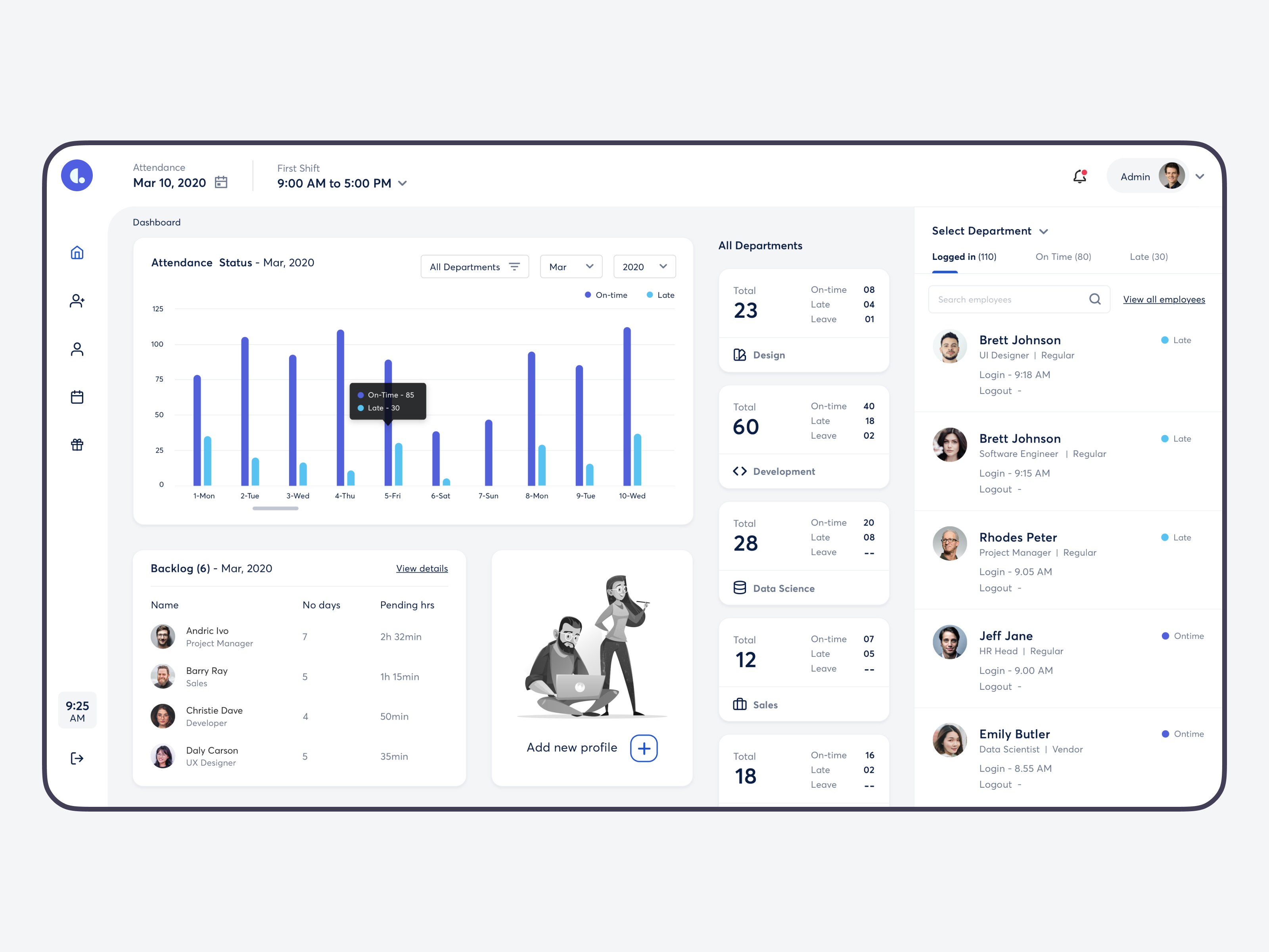 3rd Eye Attendance Dashboard